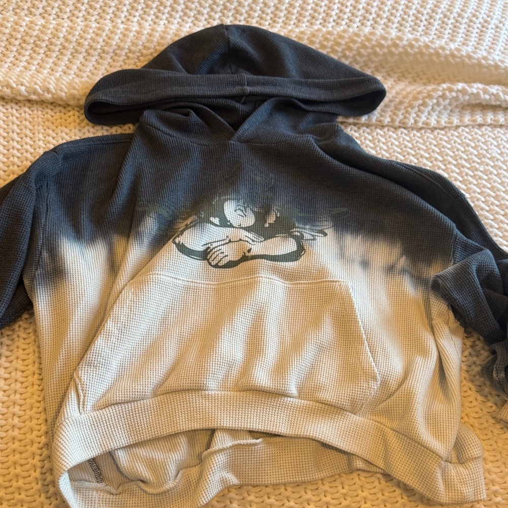 Boys Lie Black and White Ombre Hoodie